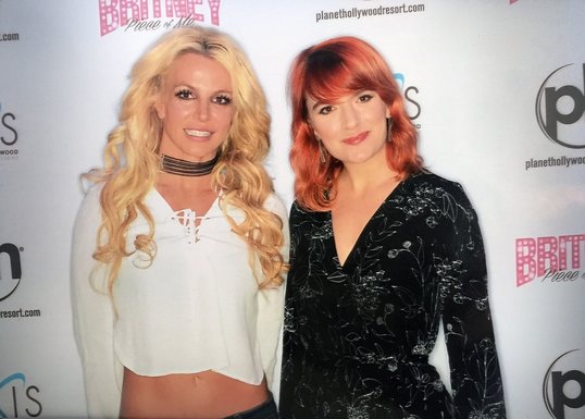 Claudia Bitran and Britney Spears